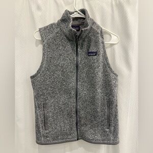 (SOLD) Patagonia Heather grey fleece zip-up vest